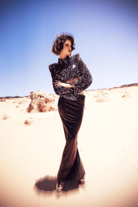 Desert Noir Sequin Skirt