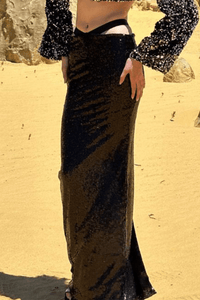 Buy Online Desert Noir Sequin Skirt